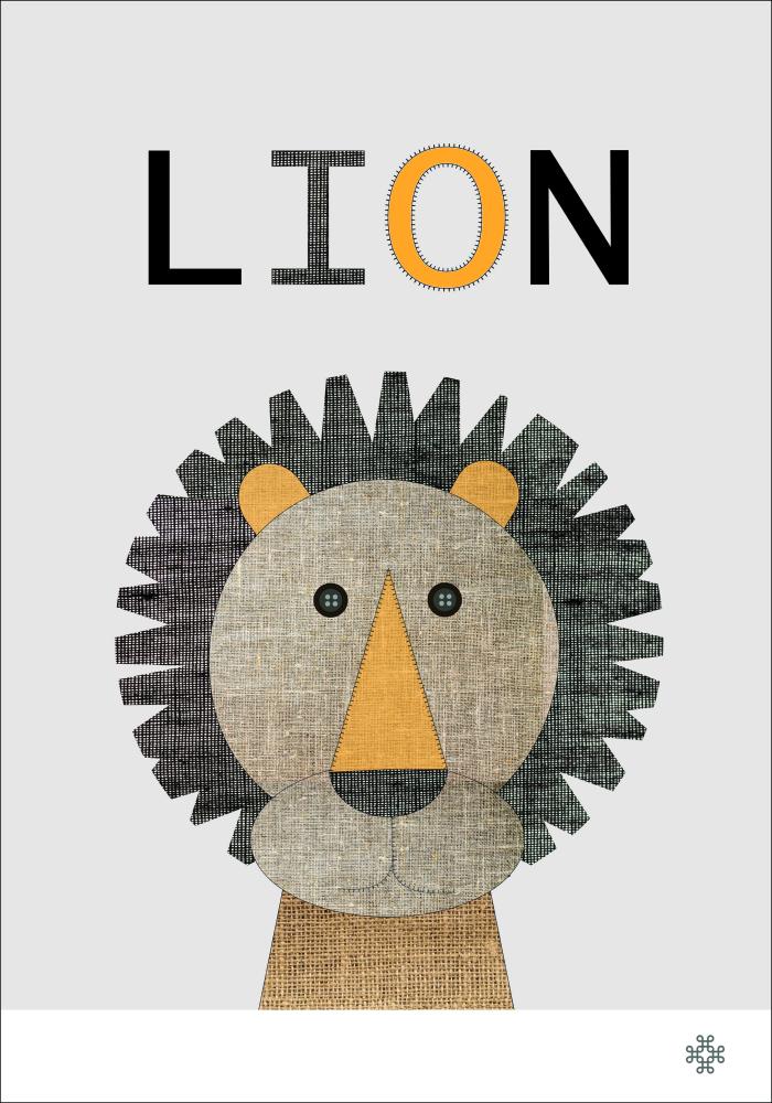 Fabric lion Juliste