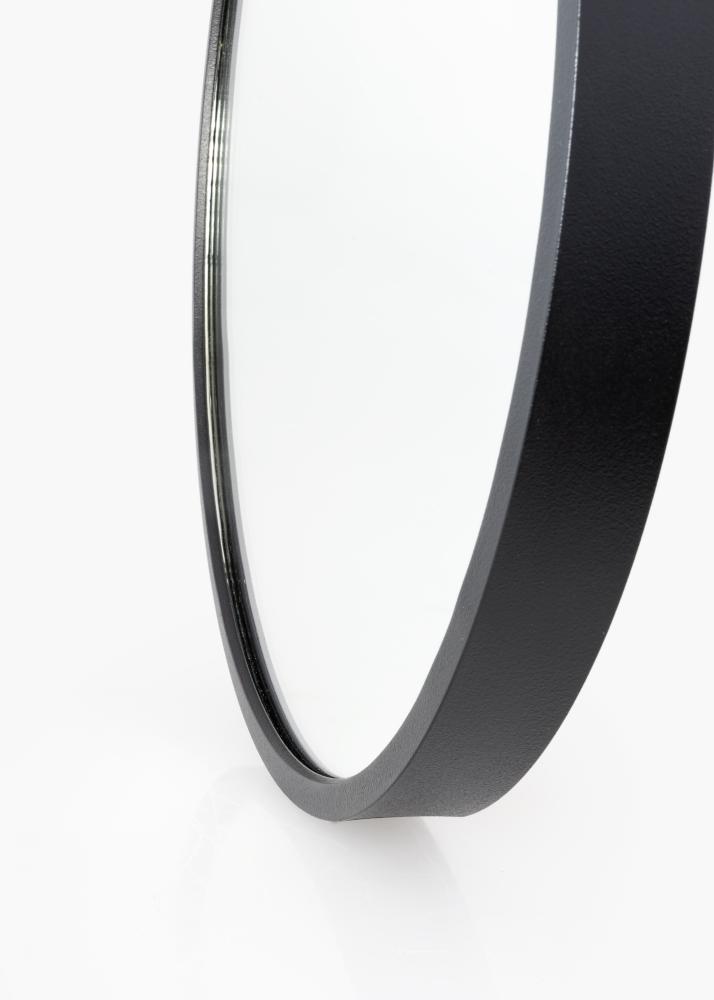 KAILA Round Mirror - Edge Black 100 cm Ø