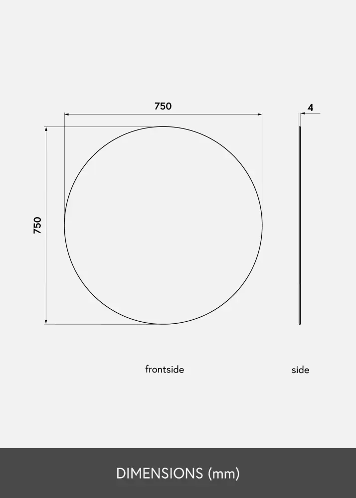 KAILA Pyöreä Peili 75 cm ø