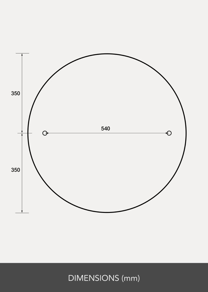 Peili Clarity 70 cm Ø