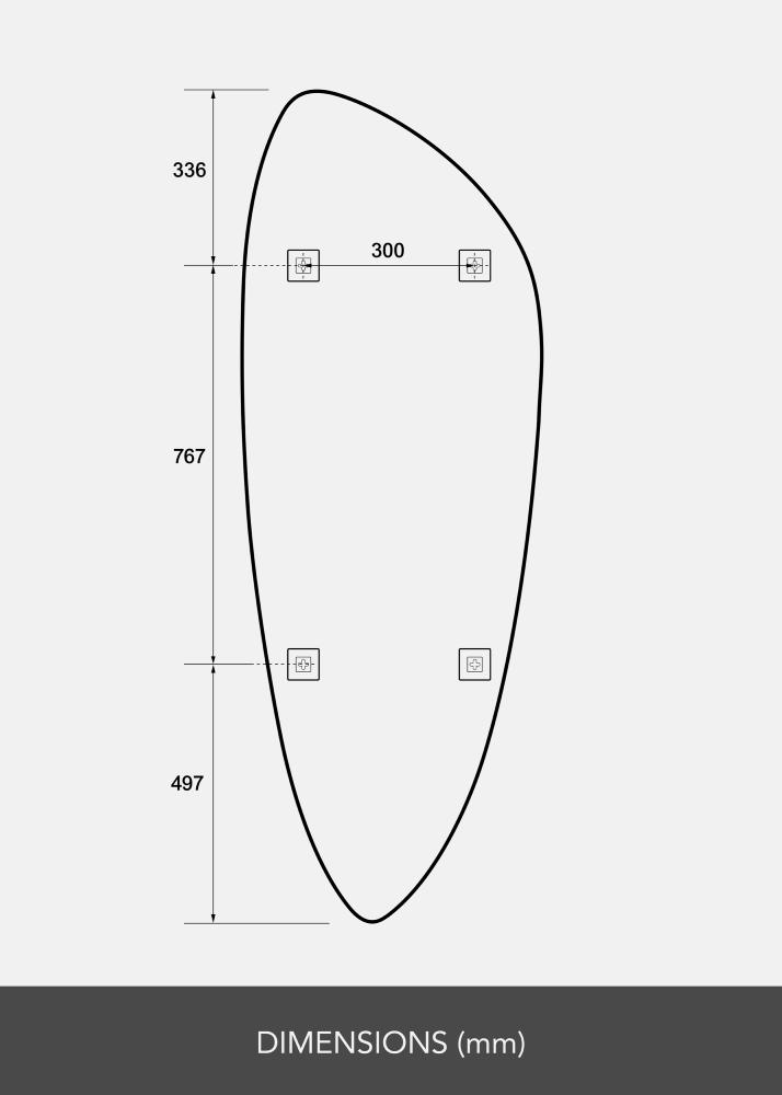 Peili Obelisk 160x57 cm