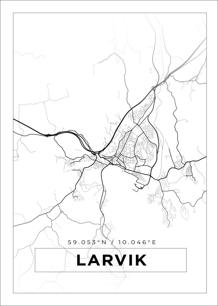 Kartta - Lavrik - Valkoinen Juliste