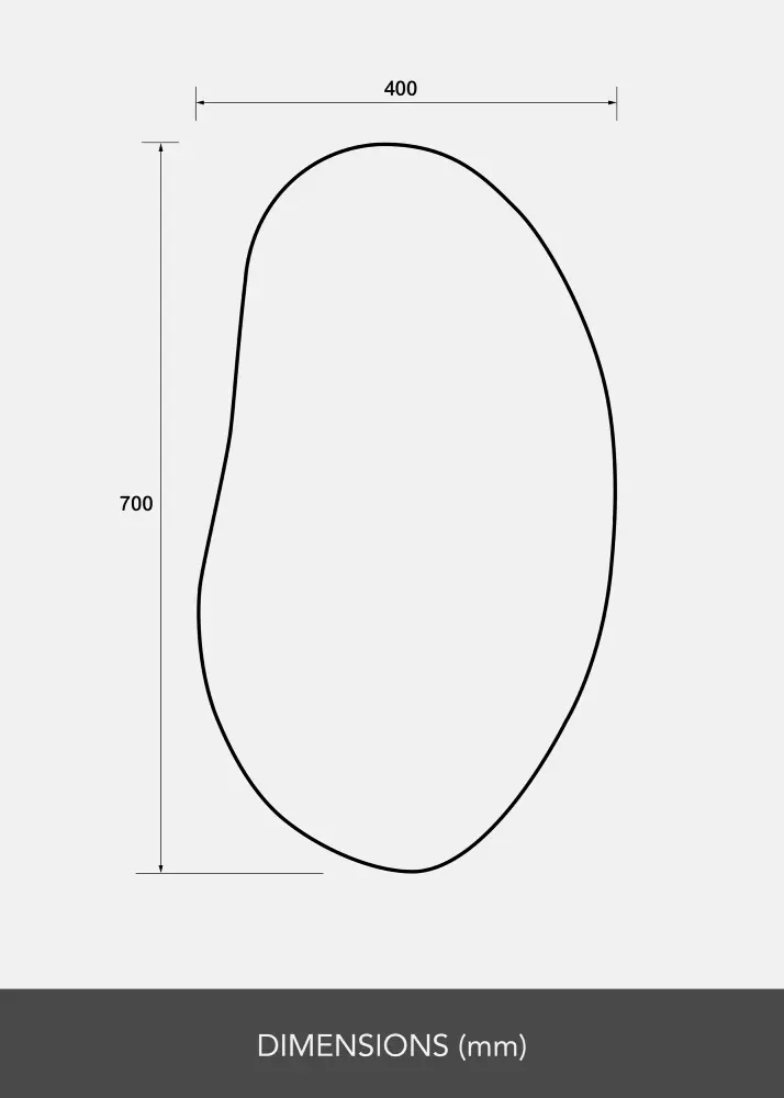 Peili Oblong 40x70 cm