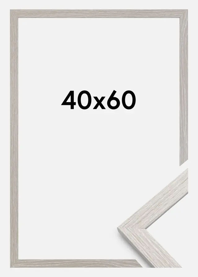 Kehys Stilren Akryylilasi Light Grey Oak 40x60 cm