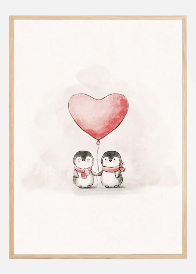 Penguin in Love Juliste