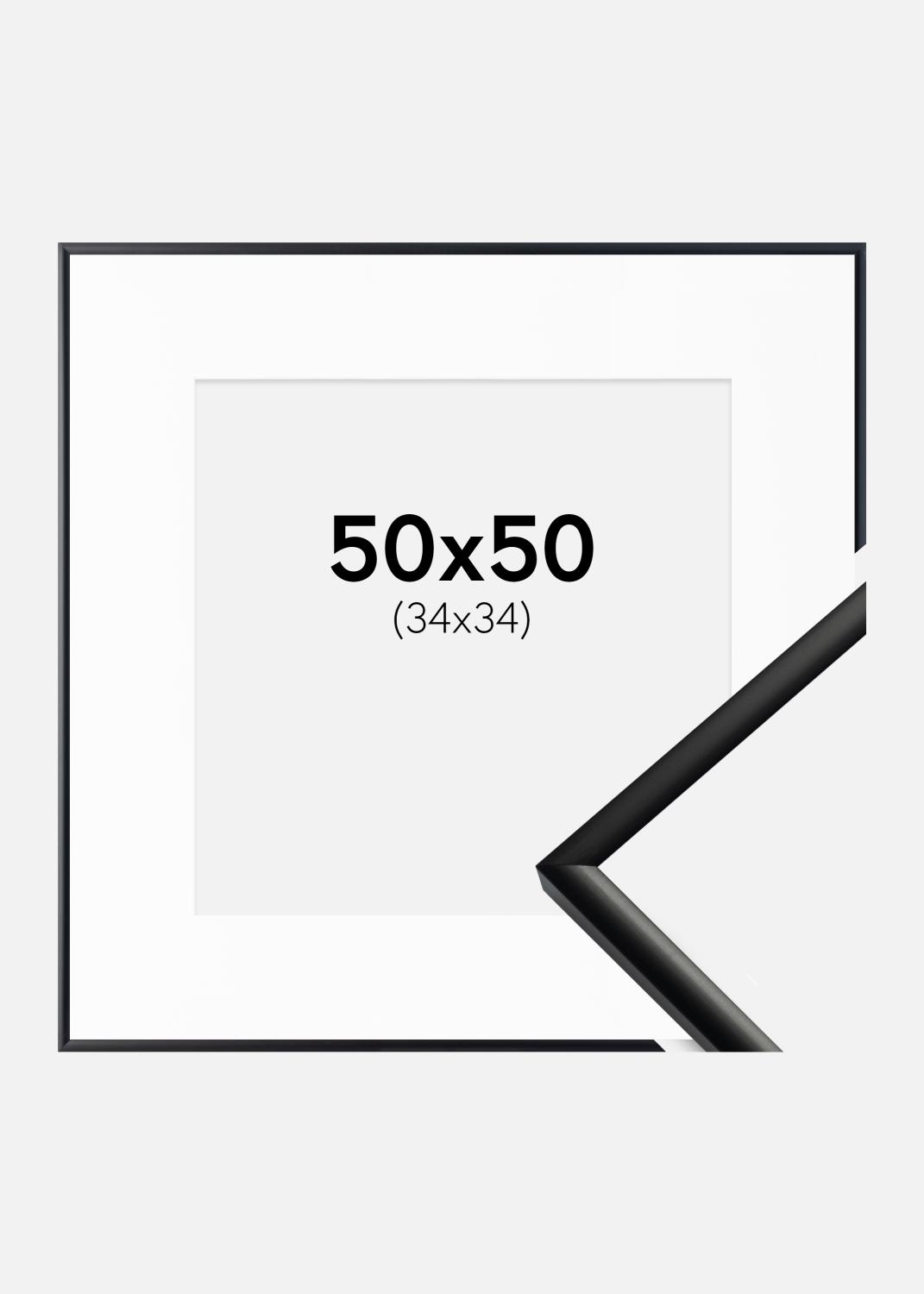 Product Image for Kehys New Lifestyle Matta Musta 50x50 cm - Passepartout Valkoinen 35x35 cm