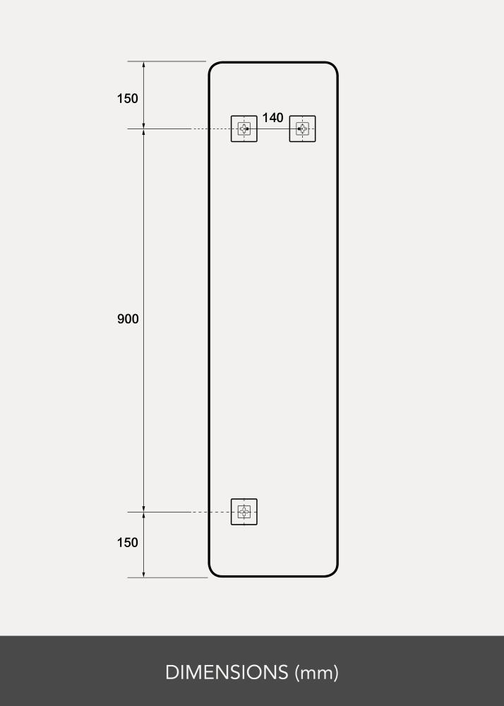 Peili Rectangle L 30x120 cm