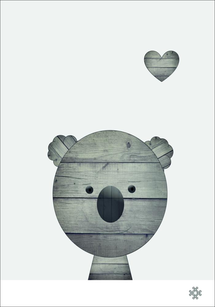 Wood koala Juliste