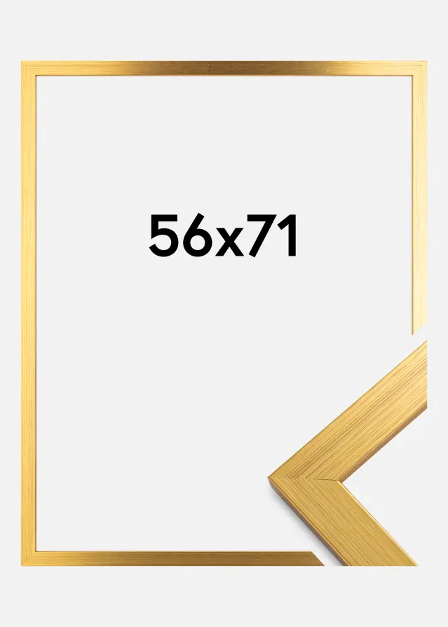 Kehys Gold Wood Akryylilasi 56x71 cm
