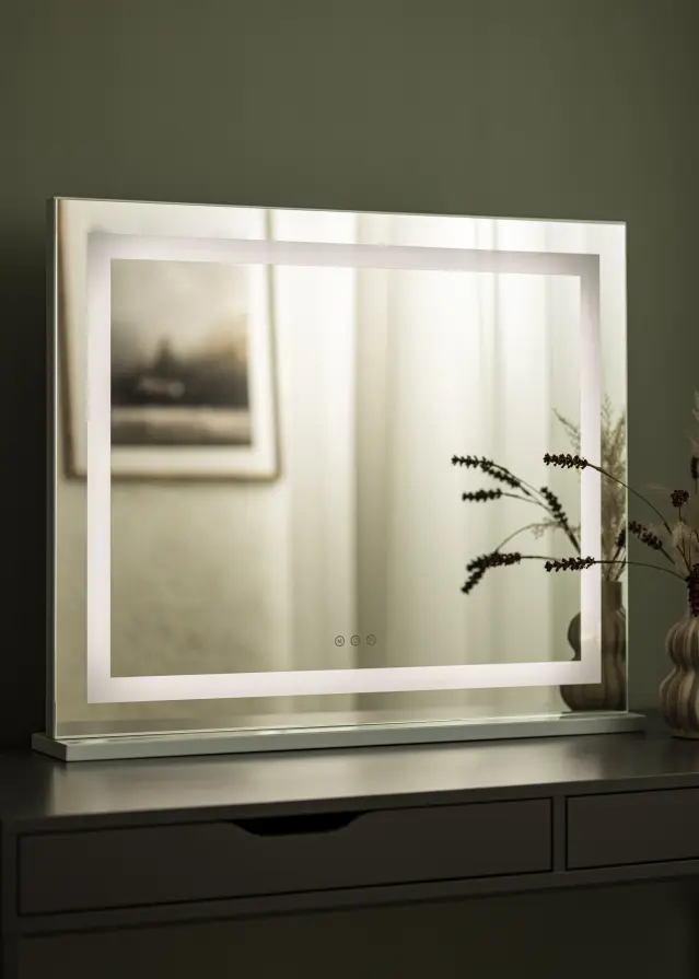 KAILA Meikkipeili Vanity LED Valkoinen 80x65 cm