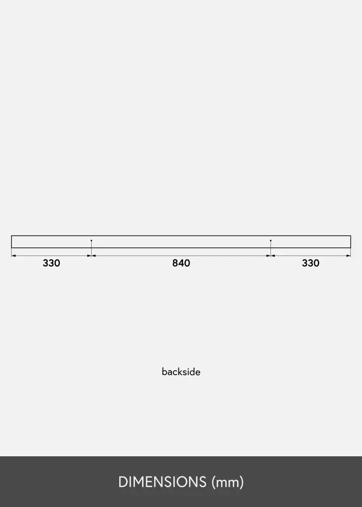 Tauluhylly Musta 150 cm