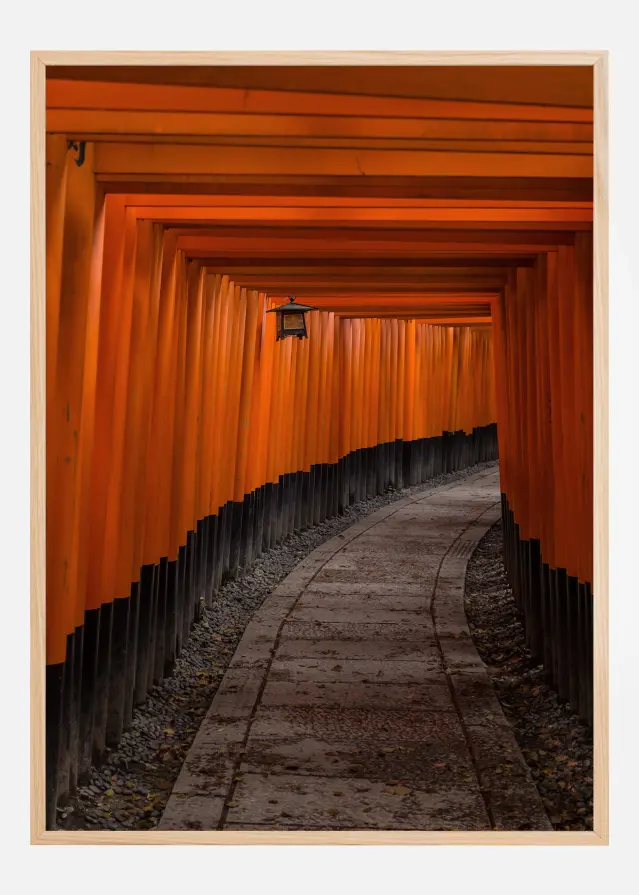 Orange tunnel Juliste