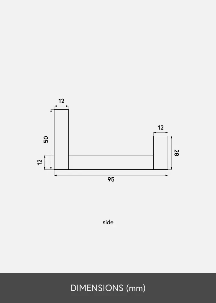 Tauluhylly Musta 150 cm