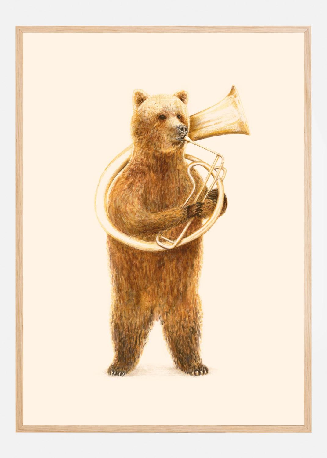Product Image for The Bear and His Helicon Juliste (21x29.7 cm (A4))