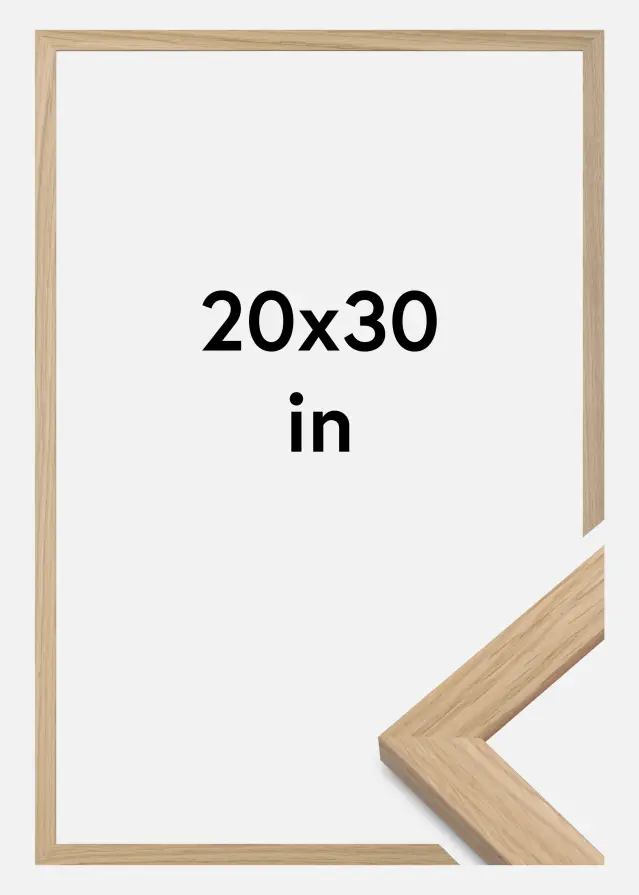 Kehys Oak Wood Akryylilasi 20x30 inches (50,8x76,2 cm)