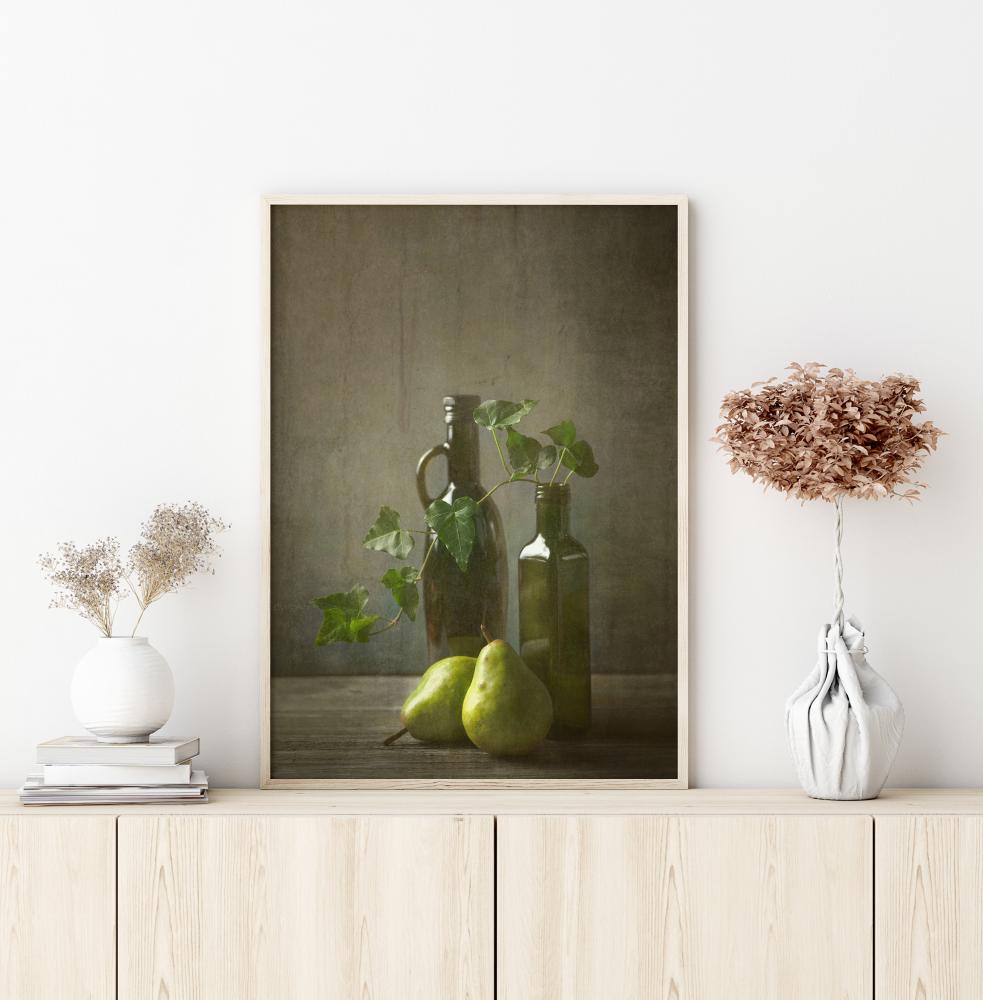 Pears And Bottles Juliste