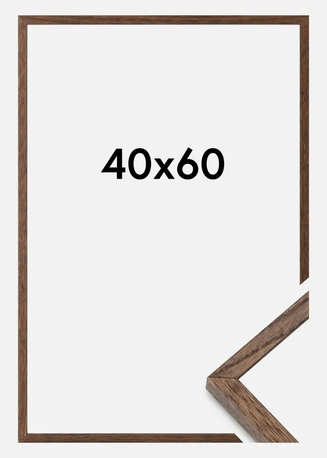 Massive Oak Akryylilasi Dark Painted 40x60 cm