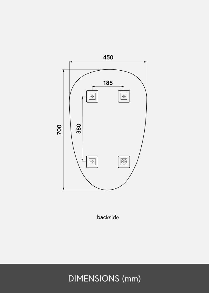 KAILA Peili Shape II 45x70 cm