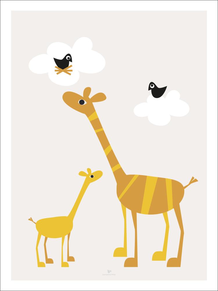 Giraffe - Beige Juliste