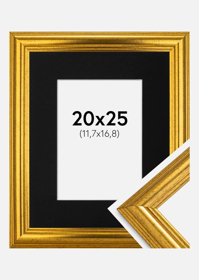 Kehys Västkusten Kulta 20x25 cm - Paspatuuri Musta 5x7 tuumaa