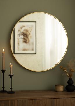 KAILA Round Mirror - Edge Gold 70 cm Ø