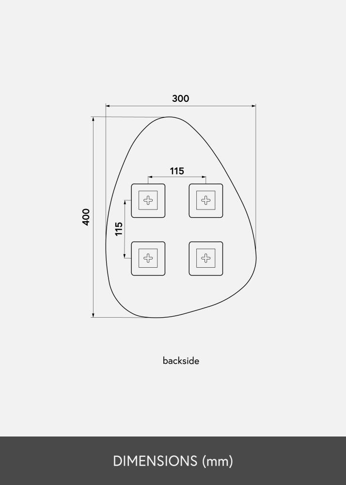 KAILA Peili Shape I 30x40 cm