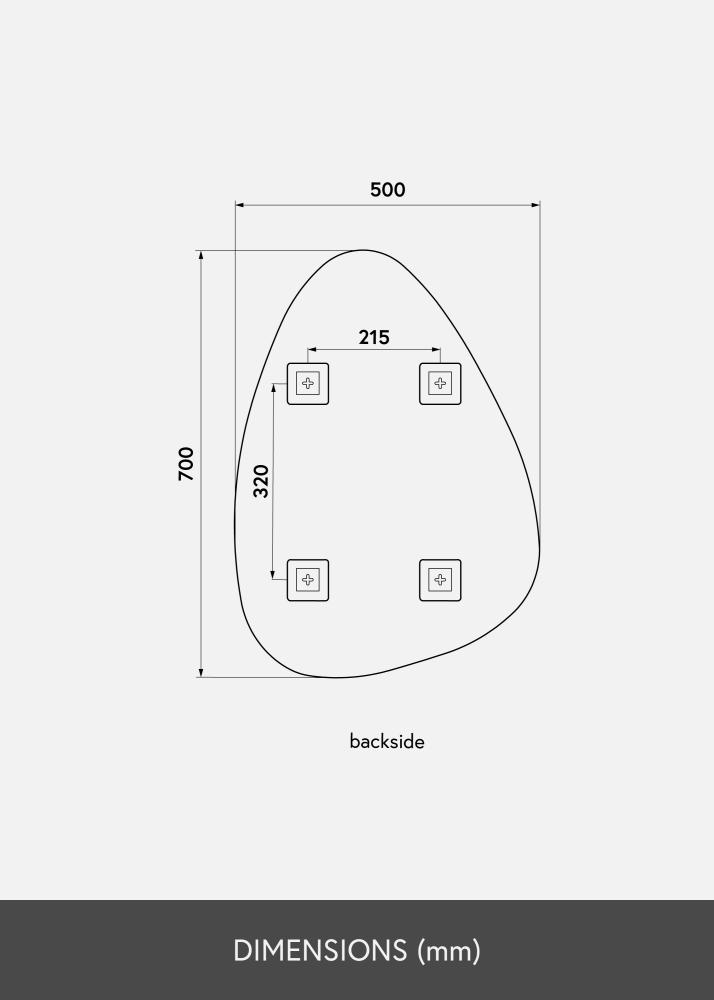 KAILA Peili Shape I 50x70 cm